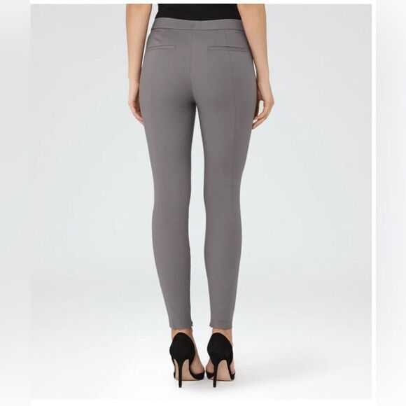 Reiss Darla Tailored Skinny High Rise Cotton Blend Career Pants - Picture 3 of 7